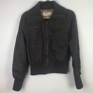 Miss Posh Brown Vegan Leather Size Large